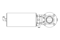 Válvula borboleta B DN040 CVC AA E