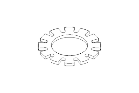 Rondella dentata A 10,5 St-Zn DIN6797