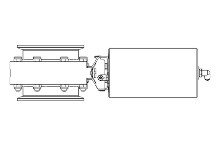 Butterfly valve B DN125 CVC AA E