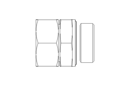 Manchon fileté L 35 G 1 1/4" St DIN3865