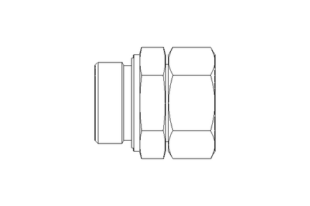 Connecting piece L 35 G 1 1/4" St