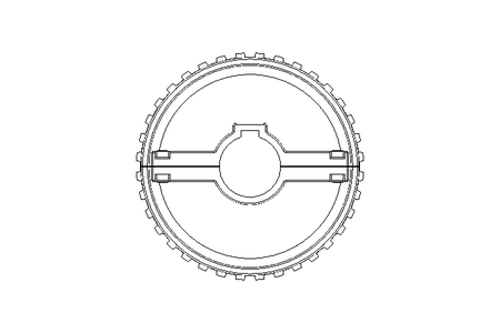 Roda dentada p/corrente DF40 B47,5 Z36