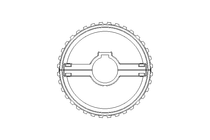 Roda dentada p/corrente DF40 B47,5 Z36