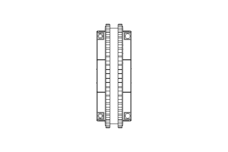 Roda dentada p/corrente DF40 B47,5 Z36