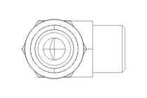 Threaded elbow connector L 10 G1/4"