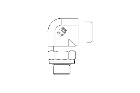 Threaded elbow connector L 10 G1/4"