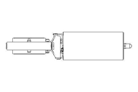 Butterfly valve B DN080 OVO NC E D2