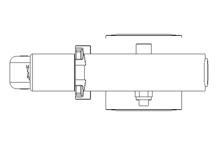 Butterfly valve B DN025 OVO MA E D2