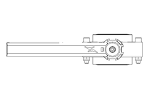 Butterfly valve B DN040 OVO MA E D2