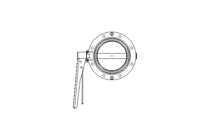 Butterfly valve B DN100 OVO MA E D2