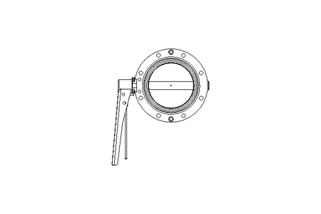 Butterfly valve B DN100 OVO MA E D2