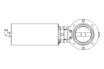 Butterfly valve B DN065 OVO NC E D20