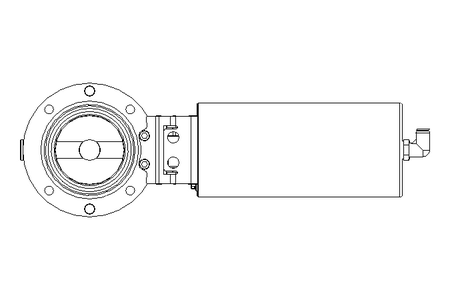 Butterfly valve B DN065 OVO NC E D20