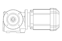 Worm gear motor 0.37kW 76 1/min