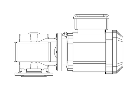 Motor engrenagem sem fim 0,37kW 76 1/min