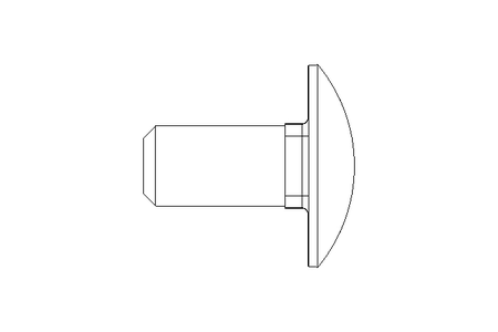 Vis à tête bombée M12x25 A2 DIN603