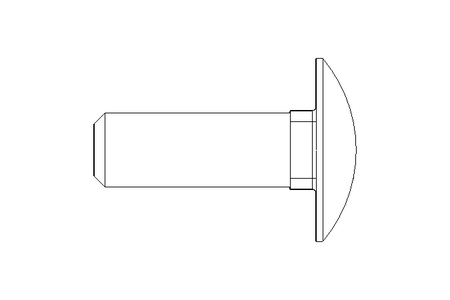 Round head screw M10x30 A2 DIN603