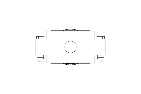 Butterfly valve B DN050 OVO NC E D16