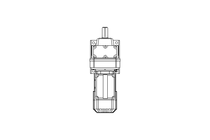 Motorreductor coaxial 0,37kW 18 1/min