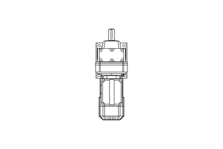 Motorreductor coaxial 0,37kW 18 1/min