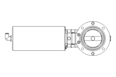 Butterfly valve B DN065 OVO NC E D14