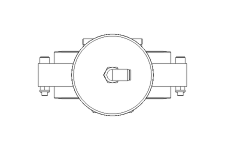 Butterfly valve B DN100 OVO NC E D26