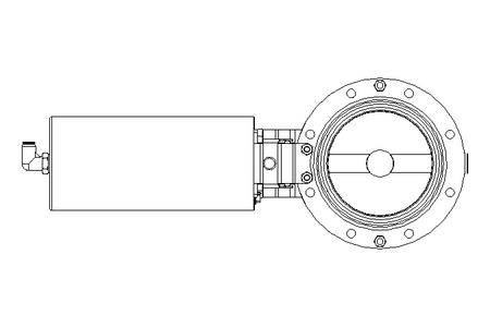 Butterfly valve B DN100 OVO NC E D26