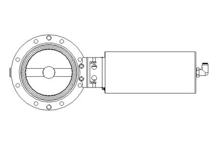 Scheibenventil B DN100 OVO NC E D26