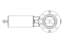 Butterfly valve B DN050 OVO NC E D8