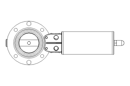 Butterfly valve B DN050 OVO NC E D8