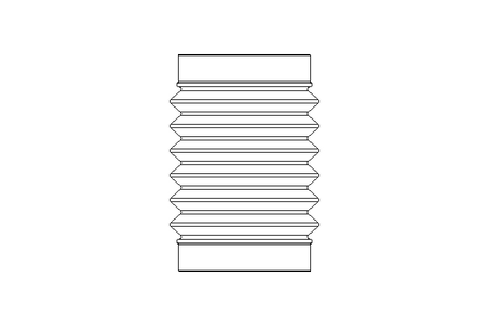 Faltenbalg 114,3×2 6 Wellen