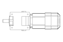 Stirnradgetriebemotor 0,37kW 38 1/min