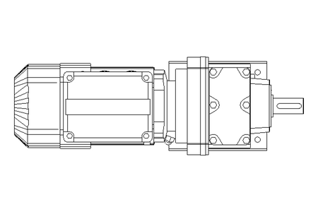 Stirnradgetriebemotor 0,37kW 38 1/min