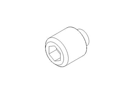 Parafuso sem cabeça M6x6 A2