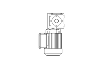 Spiroplan gear asynchronous motor 0.12kW