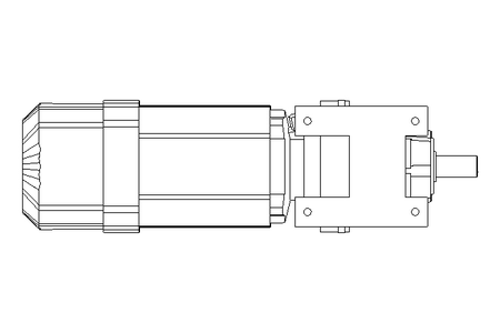 正齿轮变速电机 0,55kW 48 1/min