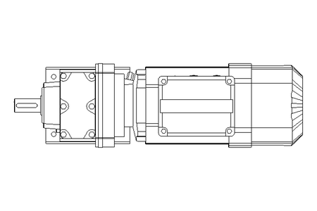 Motorreductor coaxial 0,55kW 48 1/min