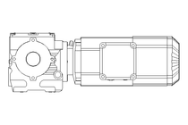 Motore a vite senza fine 0,55kW 19 1/min