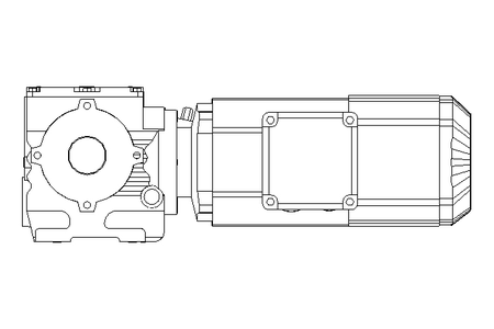 Schneckengetriebemotor 0,55kW 19 1/min