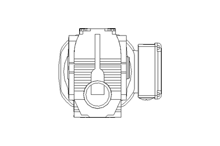 Worm gear motor 0.55kW 19 1/min