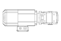 Worm gear motor 0.55kW 19 1/min