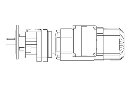 Motorreductor coaxial 0,55kW 50 1/min