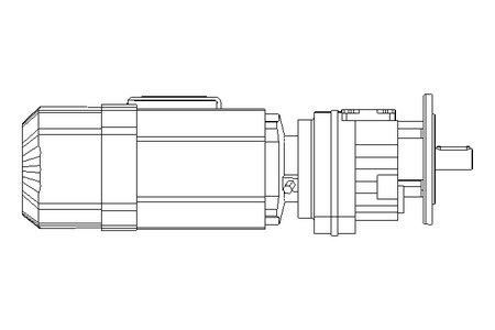 Motorreductor coaxial 0,55kW 50 1/min