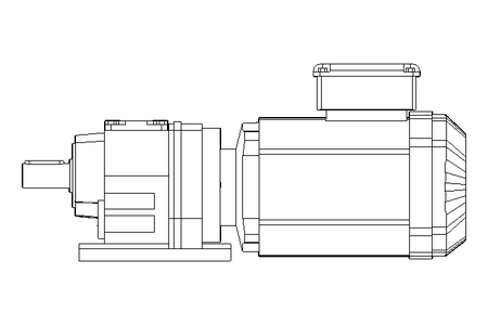 Stirnradgetriebemotor 0,55kW 48 1/min