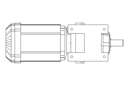 Stirnradgetriebemotor 0,55kW 48 1/min