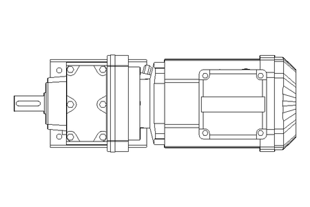 Stirnradgetriebemotor 0,55kW 48 1/min