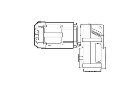 Motorred. ejes paralelos 0,55kW 20 1/min