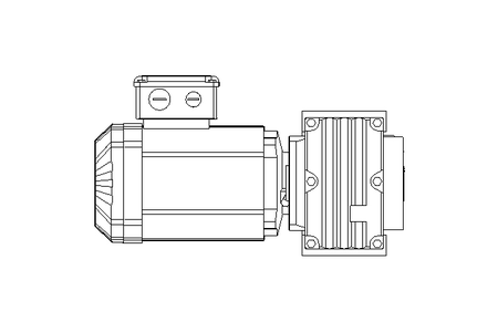 Flachgetriebemotor 0,55kW 20 1/min