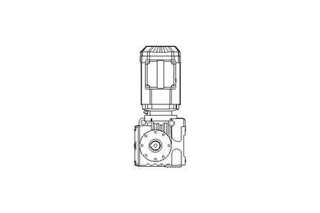 Worm gear motor 0.55kW 11 1/min