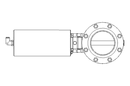 Butterfly valve B DN080 FVF NC E EX